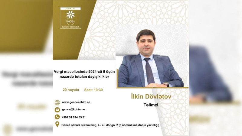 KOBİM növbəti ödənişsiz təlimini keçirəcək