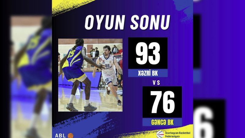 “Gəncə” BK ilə “Xəzri” arasındakı oyunun nəticələri bəlli olub