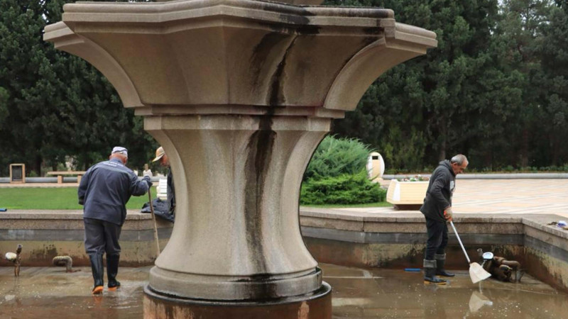 Heydər Əliyev parkında kompleks işlər görülüb