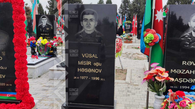Şəhid Vüsal Həsənovun mövlududur