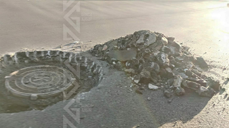 Natiq İsayev küçəsində lüklər yol səthi ilə bərabərləşdirilir