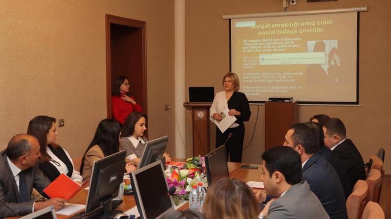 Ailə, Qadın və Uşaq Problemləri üzrə Dövlət Komitəsinin təşkilatçılığı ilə təlim baş tutub