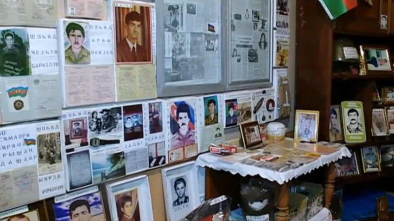 Bir xanım evində şəhidlərin xatirəsini əbədiləşdirib