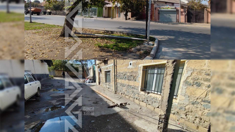 Bu ərazilərdə dörd dirək sakinlər üçün təhlükə yaradır