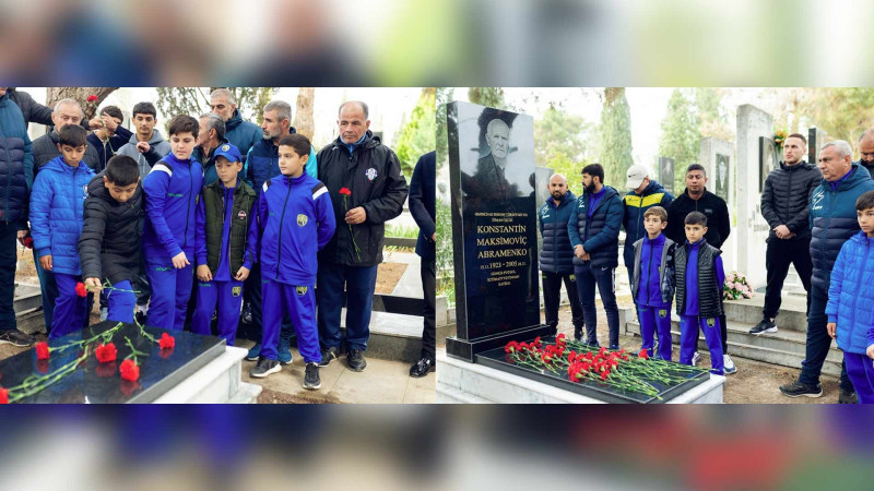 Konstantin Abramenkonun 100 illiyi münasibəti ilə məzarı ziyarət edilib