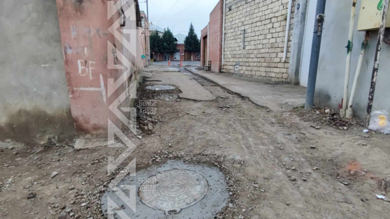 Nizami Gəncəvi prospektində lüklər yol səthi ilə bərabərləşdirilir