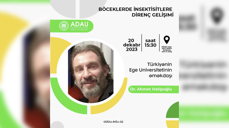 ADAU-da Ege Universitetinin professoru seminar keçirəcək