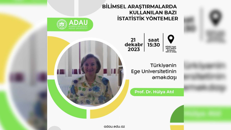 Türkiyədən dəvət olunmuş professor tərəfindən seminar təşkil olunacaq