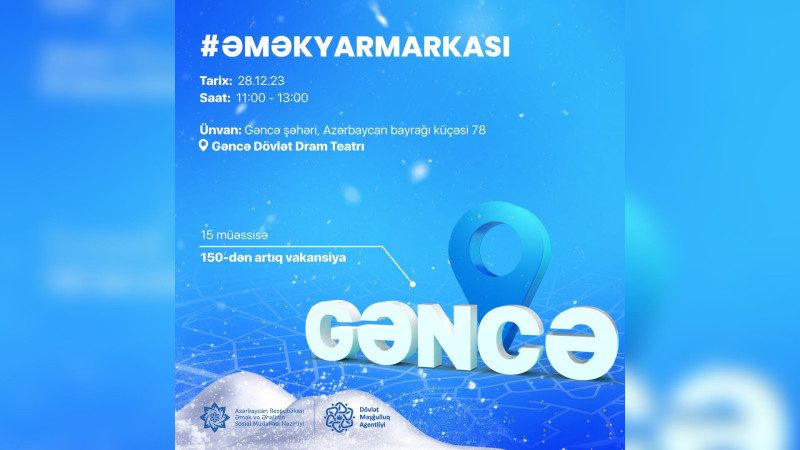 İşaxtaran şəxslər üçün əmək yarmarkası keçiriləcək