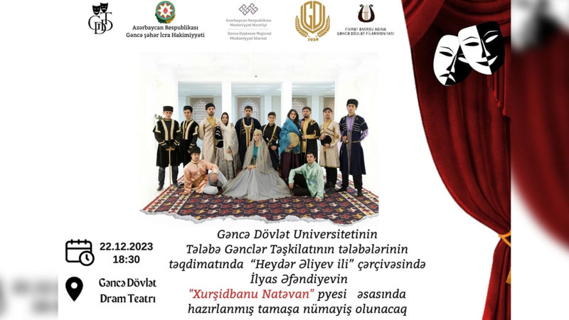 GDU tələbələri “Xurşidbanu Natəvan” tamaşasını səhnələşdirəcəklər