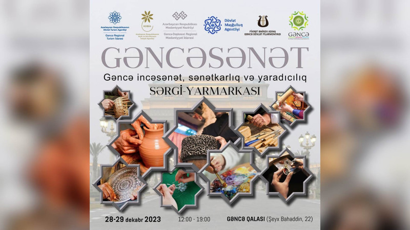 “Gəncəsənət - Qış nağılı adlı incəsənət, sənətkarlıq və yaradıcılıq sərgi-yarmarkası keçiriləcək