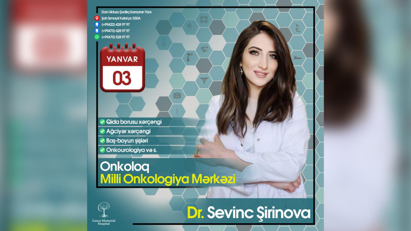 Memorial Hospitalda onkoloq pasiyentləri pulsuz müayinə edəcək