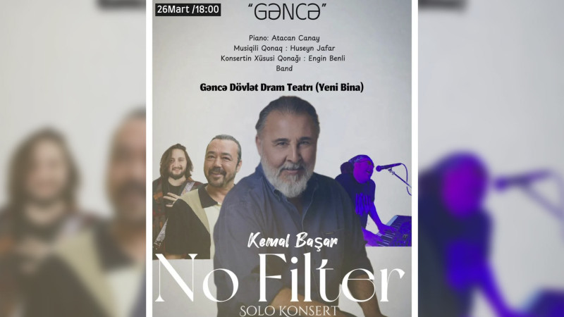 Kemal Başar şəhərimizdə konsertlə çıxış edəcək