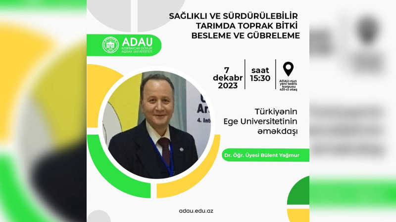 Türkiyə universitetinin əməkdaşı təlim keçəcək