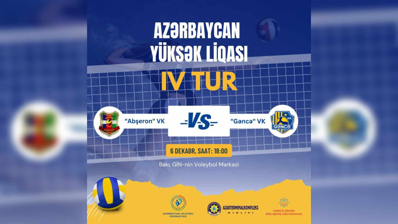 Voleybol komandamız daha bir rəqibi ilə mübarizə aparacaq
