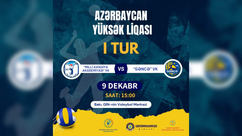 Voleybol təmsilçimiz növbəti oyununu keçirəcək