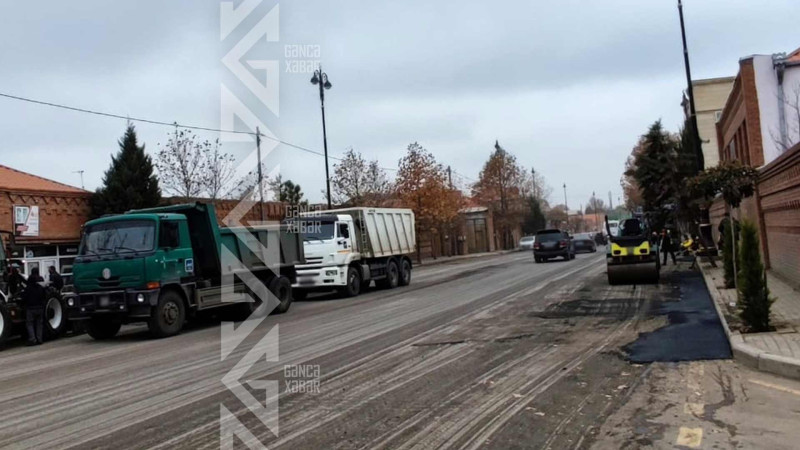 Şəhərin iki küçəsinə asfalt örtüyü salınır
