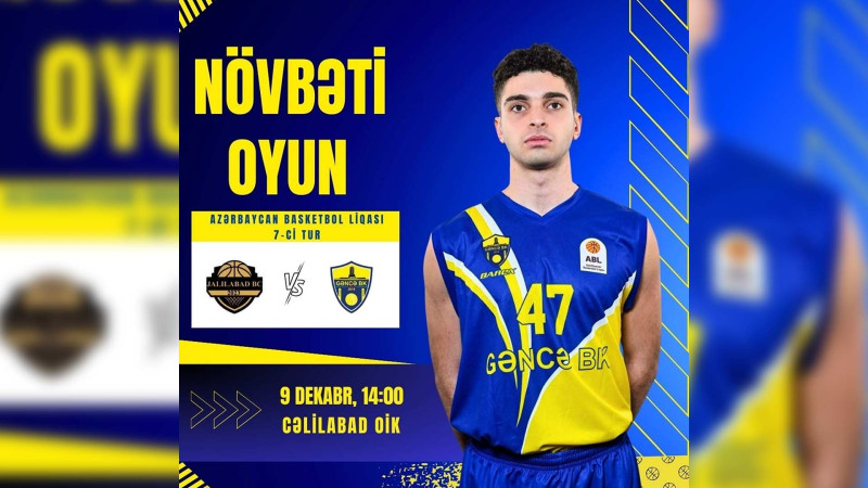 “Gəncə” BK “Cəlilabad” ilə qarşılaşacaq