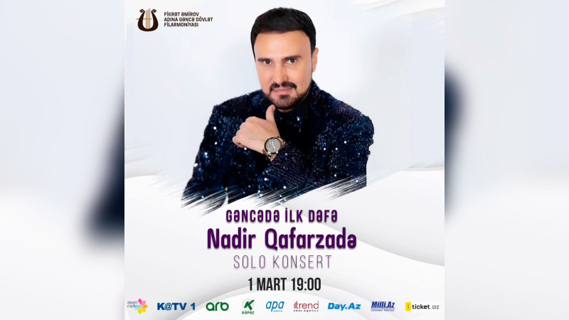 Nadir Qafarzadə şəhərimizdə ilk solo konsert verəcək