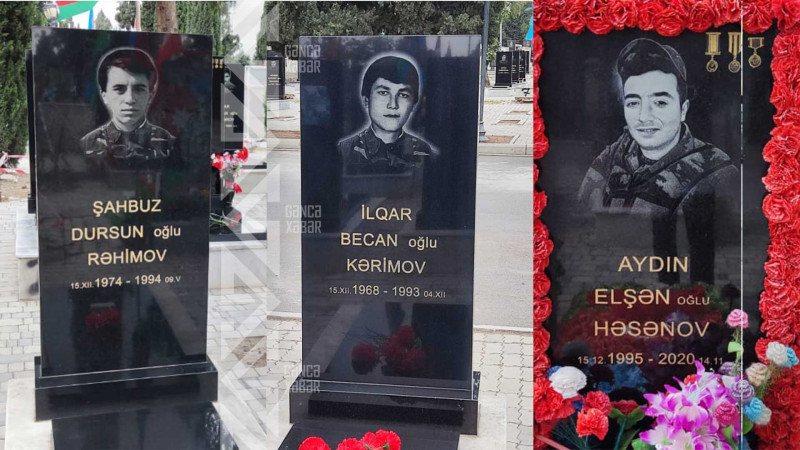 Üç şəhidimizin mövlududur