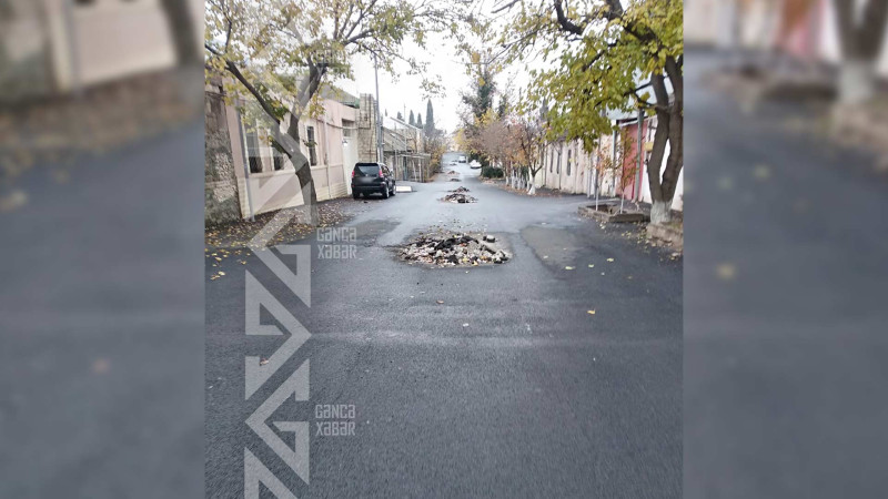 Üç küçədə təmir işlərindən geri qalanlar maneəyə çevrilib