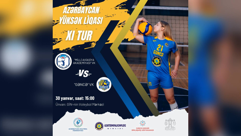 Gəncə VK Milli Aviasiya Akademiyası VK ilə qarşılaşacaq