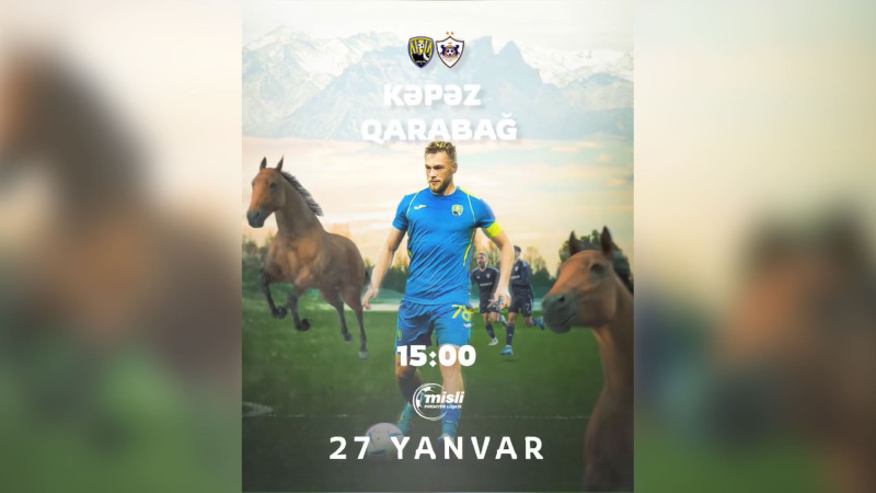 “Kəpəz” - “Qarabağ” matçının təyinatları bəlli olub