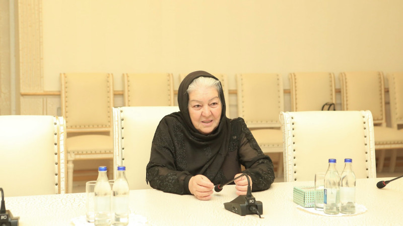 Şəhidimiz Hacı Rauf Əsgərovun anası ilə görüş keçirilib