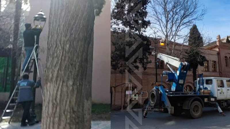 Şəhərin daha iki ərazisi işıqlandırılır