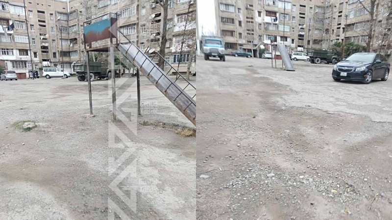 Mahrasa bağının sakinləri uşaq meydançasının salınmasını istəyirlər