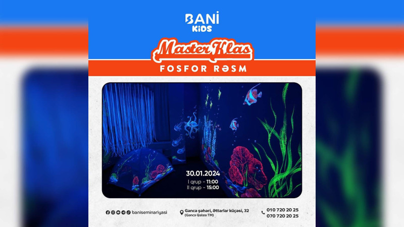 “Fosfor Rəsm” adlı master-klas baş tutacaq