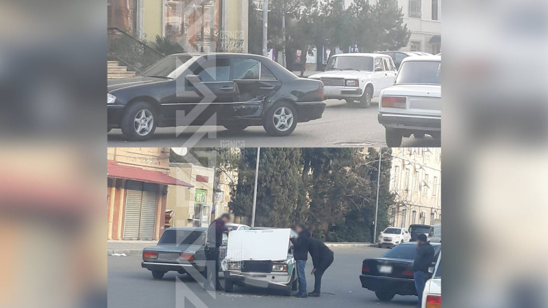 Zərifə Əliyeva küçəsində iki maşın toqquşub