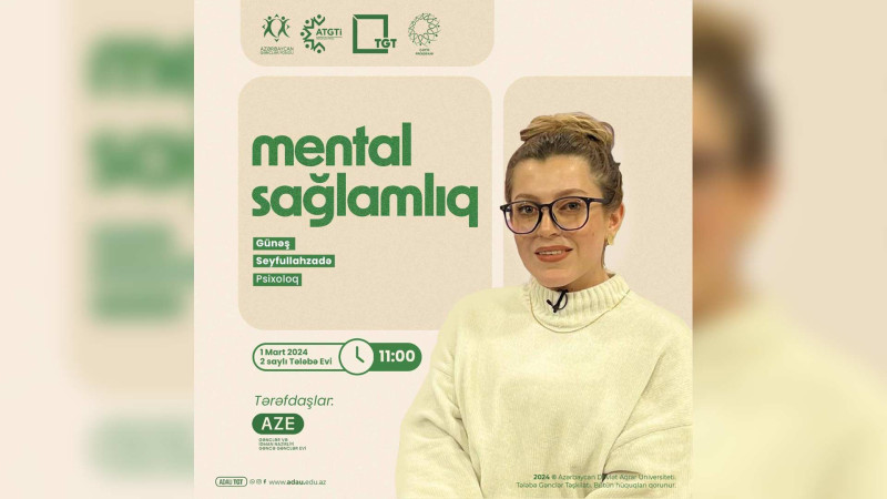 ADAU tələbələri psixoloji təlimdə iştirak edəcəklər