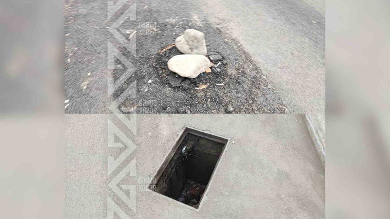 Lüklər avtomobillər və piyadalar üçün təhlükə yaradır