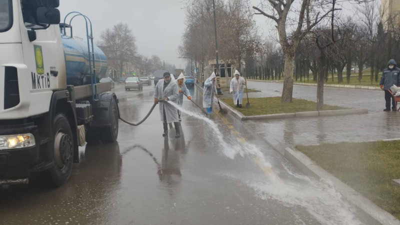 Şəhərin bir sıra ərazilərində abadlıq-quruculuq və təmizlik işləri aparılır