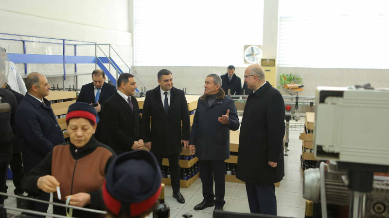 Rəsmi şəxslər “Gəncə Şərab - 2” zavodunda olublar