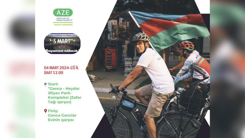 Bədən tərbiyəsi və idman gününə həsr olunan veloyürüş keçiriləcək