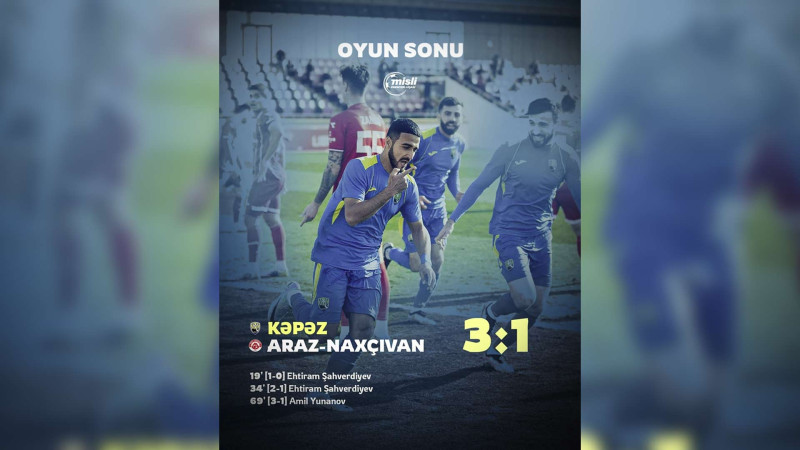 “Kəpəz” “Araz-Naxçıvan”a qalib gəlib