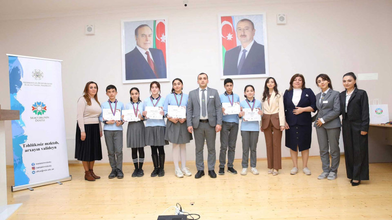 Şagirdlər yarışda biliklərini sınayıblar