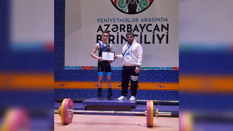 Gənc atlet gümüş medala layiq görülüb