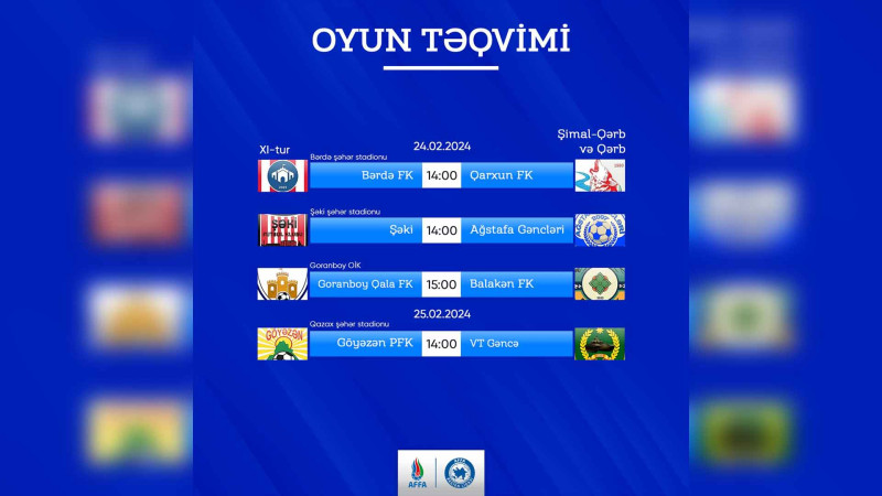 “VT Gəncə” “Göyəzən” PFK ilə mübarizə aparacaq
