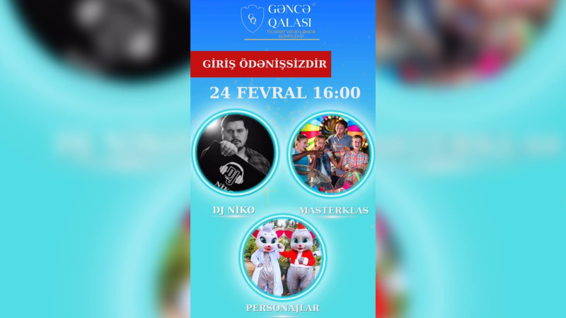 Həftəsonu əyləncə proqramı təşkil olunacaq