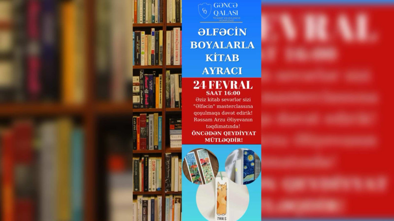 Kitabsevərlər üçün ustad dərsi keçiriləcək