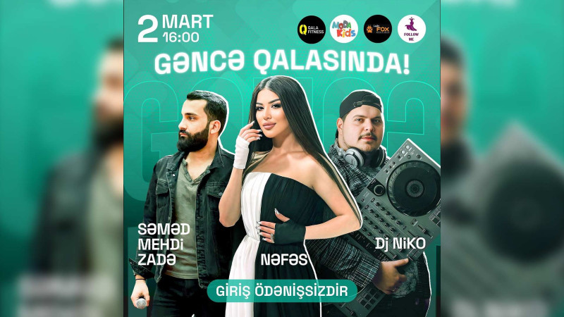 Nəfəs ticarət mərkəzlərindən birində konsert verəcək