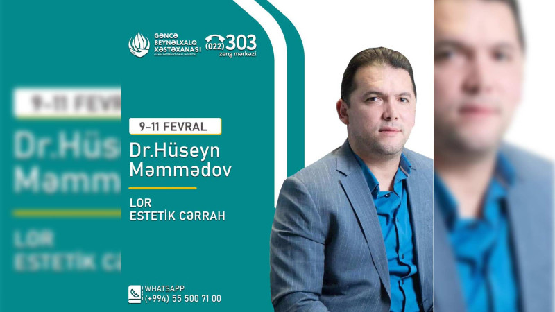 Lor-estetik cərrah vətəndaşları ödənişsiz qəbul edəcək