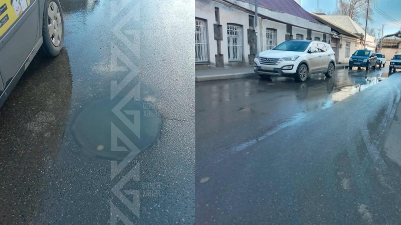 Daha bir küçədə iki kanalizasiya quyusu daşır