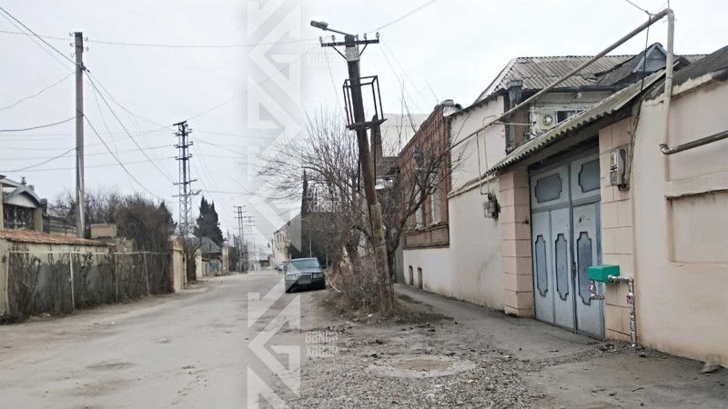 Şəhərin iki yerində dirəklər qəzalı vəziyyətdədir