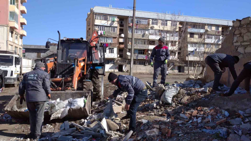 Şəhərdə MKTİB tərəfindən təmizlik işləri aparılıb
