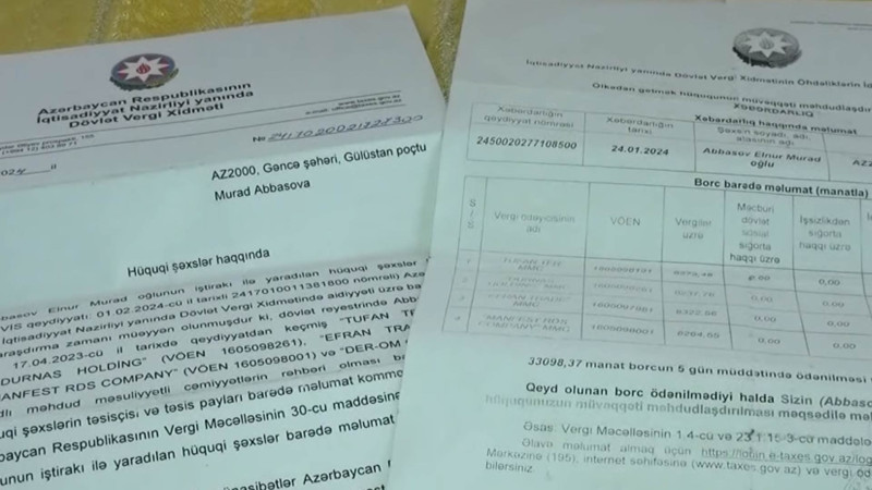 Şəhər sakini özündən xəbərsiz beş şirkət sahibi olub