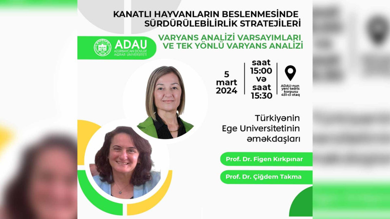 ADAU-da türk professorlar seminar keçəcəklər
